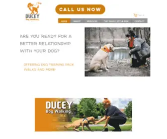 Duceydogwalking.com(Ducey Dog Walking) Screenshot