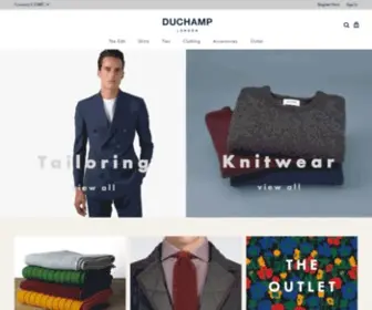 Duchamplondon.com(Tailoring For The Modern Man) Screenshot
