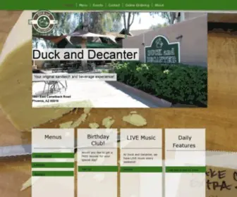 Duckanddecanter.com(DUCK and DECANTER) Screenshot