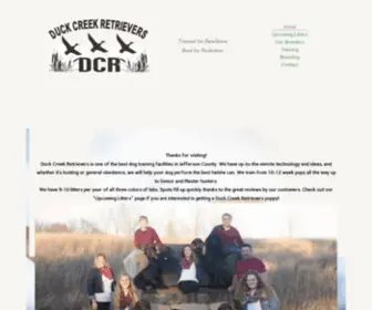 Duckcreekretrievers.net(Home) Screenshot