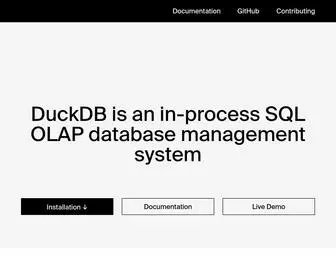 Duckdb.org(An in) Screenshot