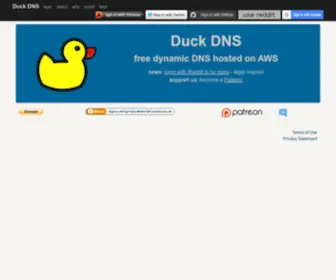 Duckdns.org(Control Panel) Screenshot