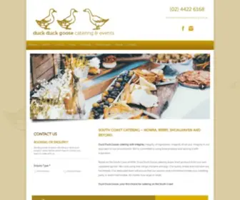 Duckduckgoosecatering.com.au(South Coast Catering & Events ) Screenshot