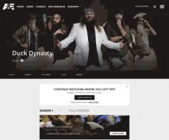 Duckdynasty.com(Duck Dynasty) Screenshot