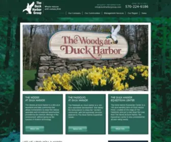 Duckharborgroup.com(Woods at Duck Harbor) Screenshot