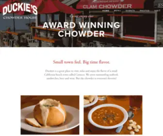 Duckieschowder.com(Duckie’s Chowder House) Screenshot