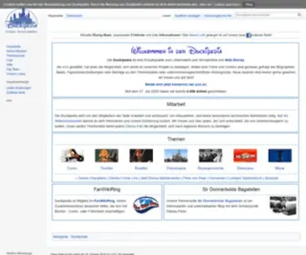Duckipedia.de(Duckipedia:Hauptseite) Screenshot