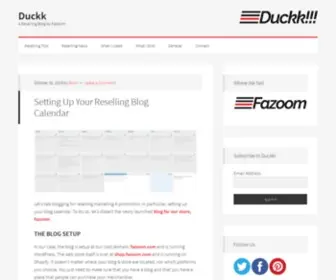 Duckk.com(A Reselling Blog by Fazoom) Screenshot