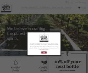 Duckpondcellars.com(The Great Oregon Wine Company & Distillery) Screenshot