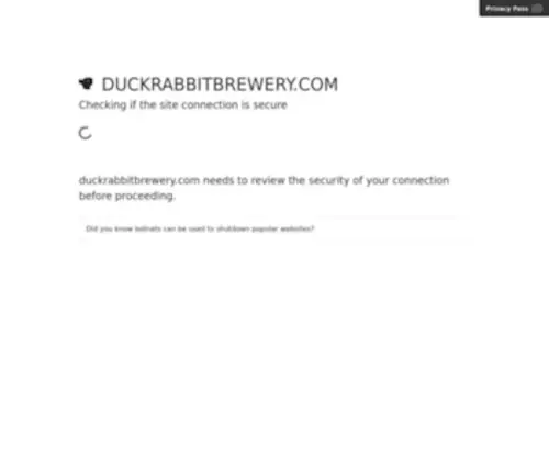 Duckrabbitbrewery.com(The Duck) Screenshot