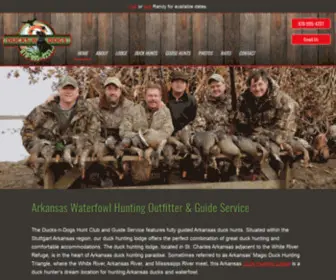 Ducks-N-Dogs.com(Arkansas Waterfowl Hunting Outfitter) Screenshot