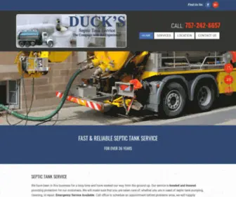 Duckssepticservice.com(Septic Tank Cleaning) Screenshot