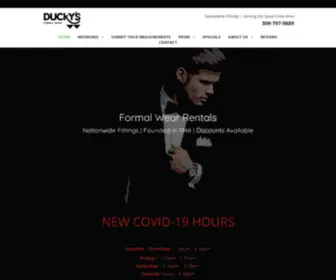 Duckysformalwear.com(Ducky&#039;s Formal Wear) Screenshot