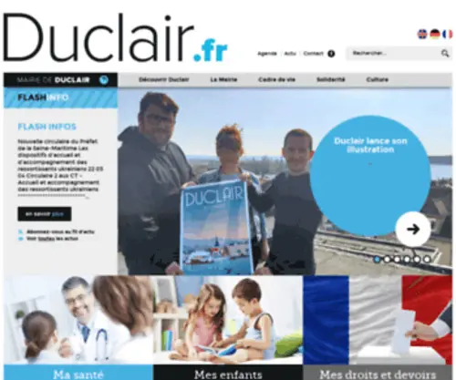 Duclair.fr(Ville de Duclair) Screenshot