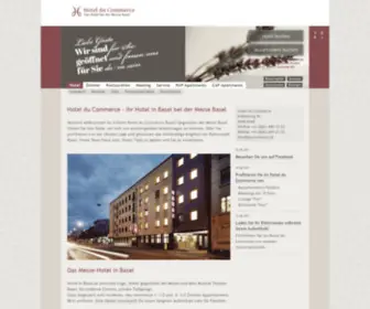 Ducommerce.ch(Hotel Basel) Screenshot