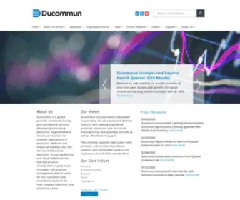 Ducommun.com(Electronics and aerostructures) Screenshot