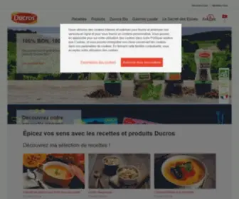 Ducros.fr(Epices et recettes) Screenshot
