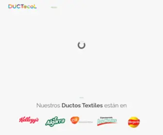 Ductecol.com(Ingeniería en Ductos Textiles Colombia) Screenshot