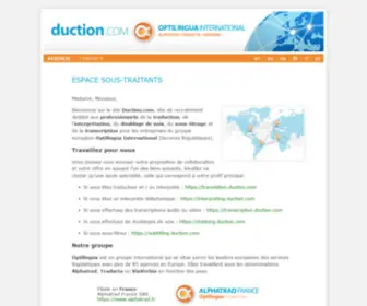 Duction.com(Services lingüistiques) Screenshot