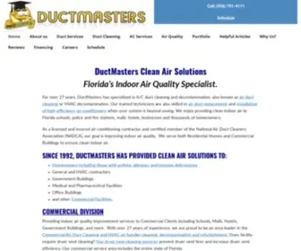 Ductmasters.com(DuctMasters Clean Air Solutions) Screenshot