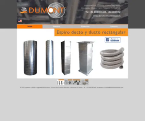 Ductosmonterrey.com(Fabricante de ductos para Aire) Screenshot