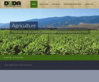 Duda.com(DUDA is a diversified land company engaged in a variety of agriculture and real estate operations across the U.S) Screenshot