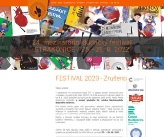 Dudackyfestival.cz(Mezinárodní dudácký festival) Screenshot