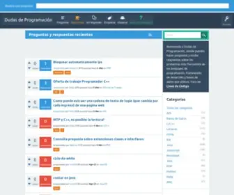 Dudasprogramacion.com(Dudas) Screenshot