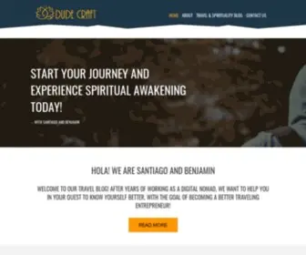 Dudecraft.com(Start Your Journey and Experience a Spiritual Awakening) Screenshot