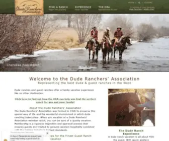 Duderanch.org(Dude & Guest Ranch Vacations) Screenshot