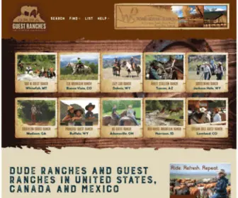 Duderanchvacations.com(Dude Ranch Vacations Horseback Riding Vacations) Screenshot