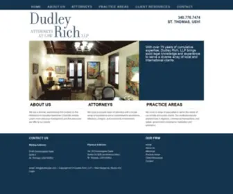 Dudleylaw.com(Dudley Rich Davis LLP) Screenshot