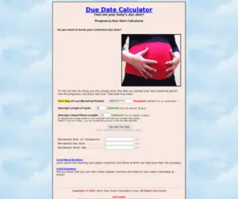 Due-Date-Calculator.com(Due Date Calculator) Screenshot