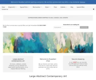 Duealberi.com(Large abstract contemporary art) Screenshot