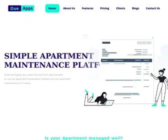 Dueapps.com(Apartment Maintenance Software) Screenshot