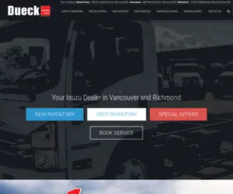 Dueckisuzu.com(Dueck Isuzu) Screenshot