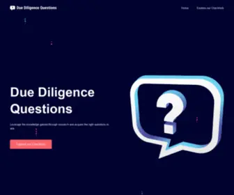 Duediligencequestions.com(Due Diligence Questions) Screenshot