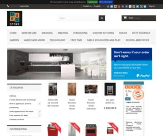 Duegstore.com(Elettrodomestici da incasso a prezzi convenienti) Screenshot