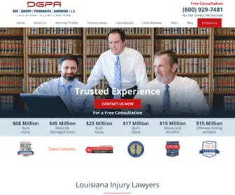 Dueguidry.com(Louisiana Injury Lawyer) Screenshot