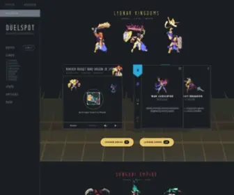 Duelspot.com(Duelyst Deck Database) Screenshot