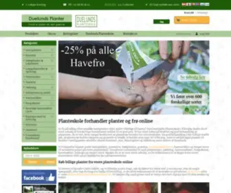 Duelundsplanter.dk(Planteskole med online salg af haveplanter) Screenshot