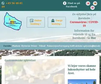 Dueodde-Camp.dk(Campingplads på Bornholm) Screenshot