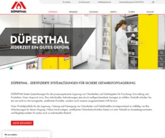 Dueperthal.com(DÜPERTHAL Sicherheitstechnik) Screenshot