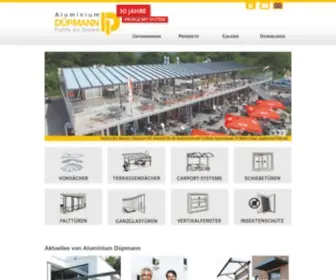 Duepmann-Alu.de(Der Systempartner für Alu) Screenshot