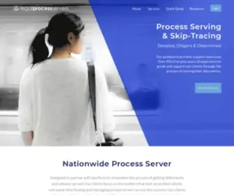 Dueprocessusa.com(Nationwide Process Server) Screenshot