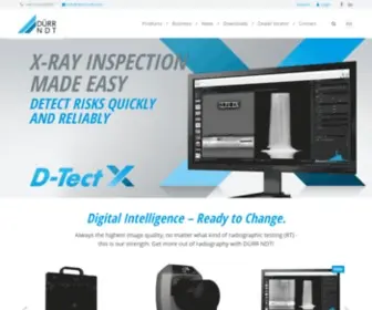 Duerr-NDT.com(Manufacturer of industrial X) Screenshot
