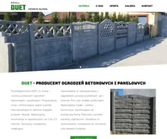 Duet-Tomiczki.pl(Ogrodzenia Betonowe) Screenshot