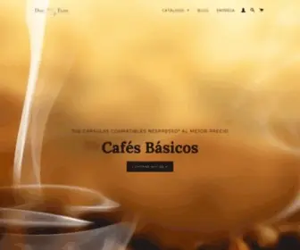 Duetazze.com(Comprar cápsulas compatibles café NESPRESSO) Screenshot