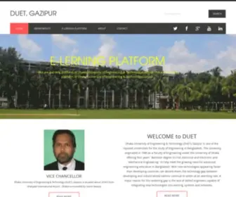 Duetbd.org(Dhaka University of Engineering & Technology) Screenshot