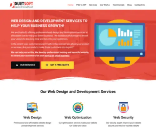 Duetsoft.com(Web Design And Development Services) Screenshot